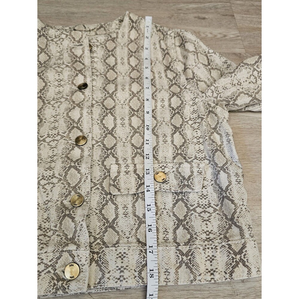 ZARA Women's Denim Animal Print Jacket Size Medium - Picture 6 of 8